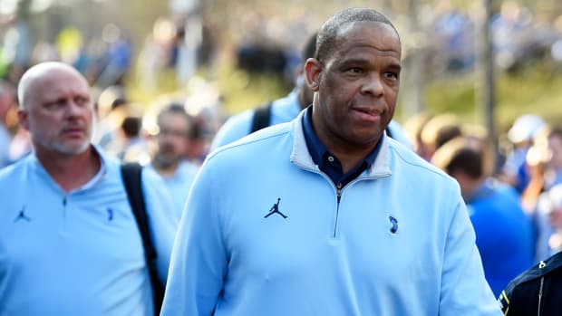 UNC basketball head coach Hubert Davis