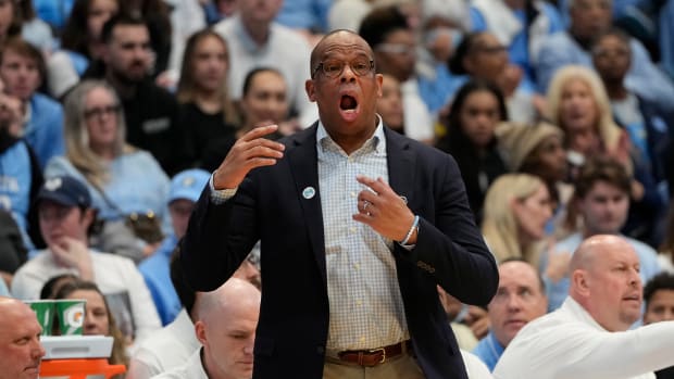 UNC basketball head coach Hubert Davis