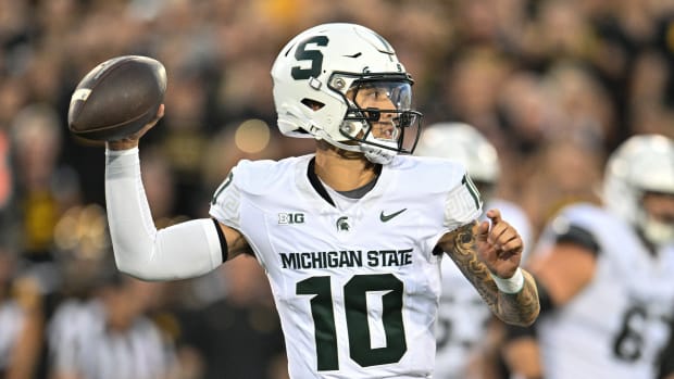 MIchigan State football glows with neon uniforms vs. Western Michigan