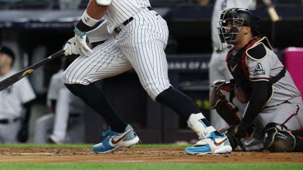 Aaron Judge Wears Travis Scott Shoes Before Yankees Playoff Game