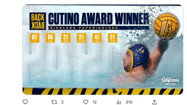 Nikolaos Papanikolaou wins his second straight Cutino Award