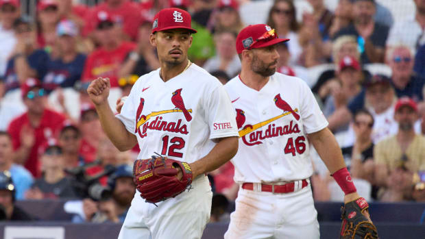 St. Louis Cardinals pitcher Jordan Hicks, first baseman Paul Goldschmidt