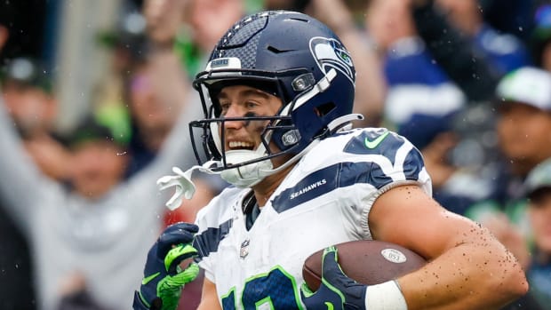 WATCH: Seahawks' Zach Charbonnet Delivers Viral 'Beast Mode' Hit Against  Carolina Panthers - Tracker - Sports Illustrated Seattle Seahawks News,  Analysis and More