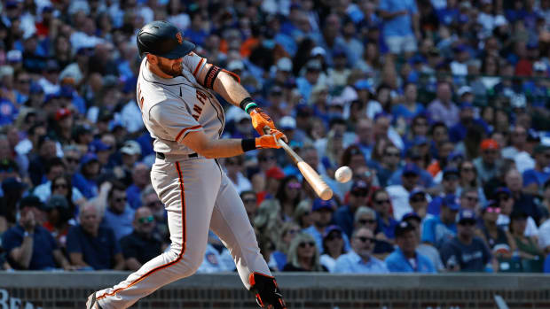 Evan Longoria out of Giants lineup with vaccine side effects – KNBR