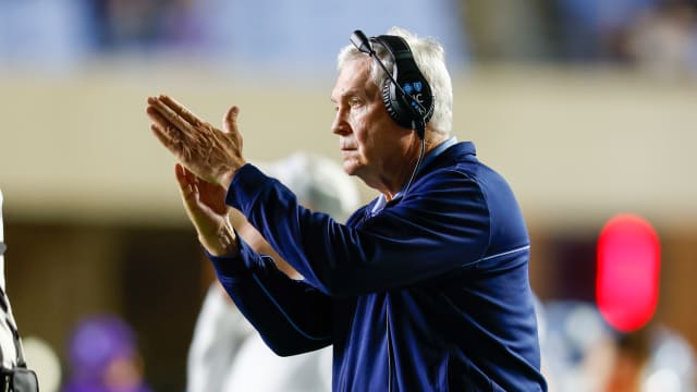 UNC football head coach Mack Brown