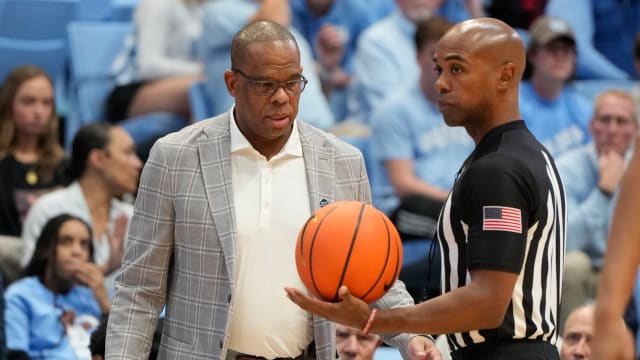 UNC basketball head coach Hubert Davis