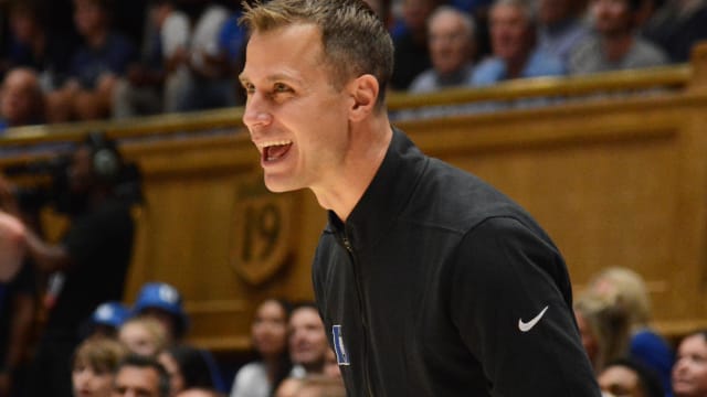 Duke basketball head coach Jon Scheyer