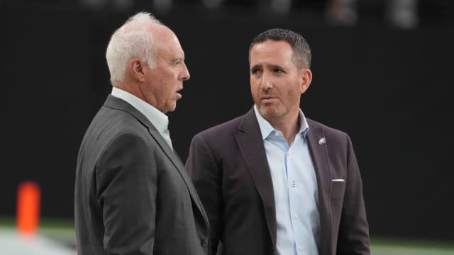 Eagles owner Jeffrey Lurie and GM Howie Roseman