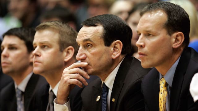 Duke basketball staff in 2012