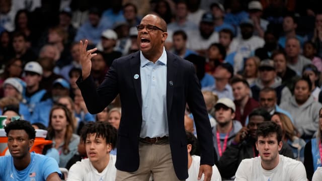 UNC basketball head coach Hubert Davis