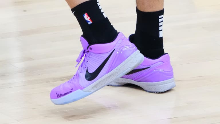 Devin Booker Wears Nike Kobe Bryant Shoes on NBA 2K23 Cover Sports