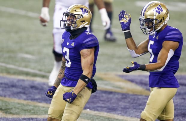 Former UW safety (and new father) Alex Cook brought multiple new beginnings  to Huskies' pro day