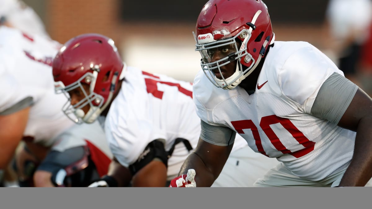 Alabama offensive line-Crimson Tide offensive line-Alex Leatherwood-Jedrick  Wills Jr.-Evan Neal-Landon Dickerson-Matt Womack-Chris Owens-Emil Ekiyor  Jr. - Sports Illustrated Alabama Crimson Tide News, Analysis and More