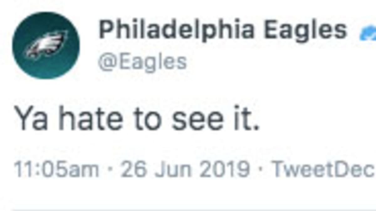 U see it u haters the @philadelphiaeagles are 6-0