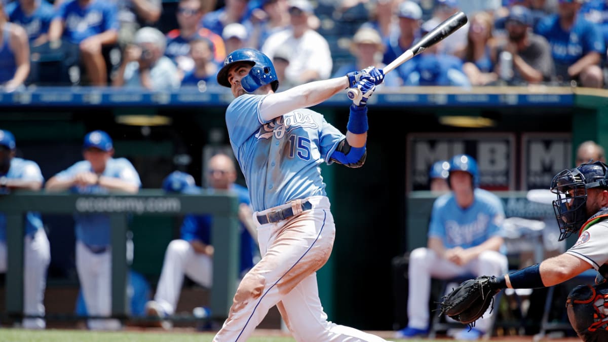 Whit Merrifield strikes out swinging., 09/28/2018