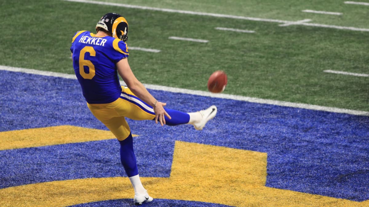 Rams' Johnny Hekker kicks longest punt in Super Bowl history (video) -  Sports Illustrated