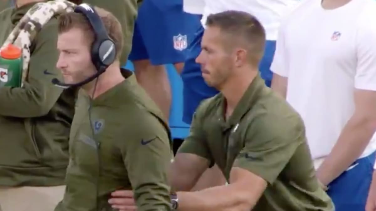 The @gatorade bath that Sean McVay had been waiting for. 