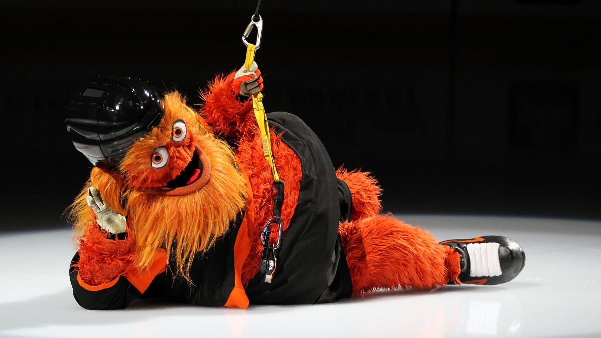 Philadelphia Flyers mascot Gritty celebrates his fifth birthday