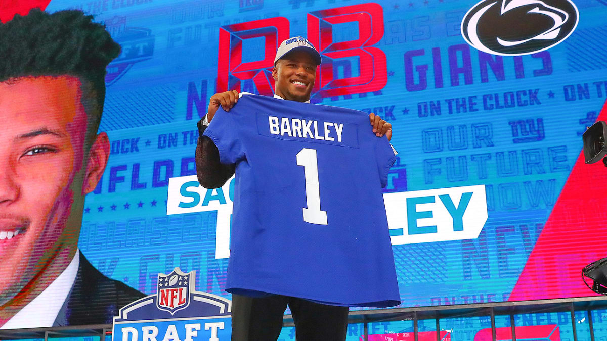 Saquon Barkley Top-Selling Rookie Jersey During 2018 NFL Draft, News,  Scores, Highlights, Stats, and Rumors