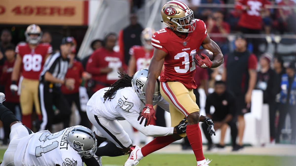 Raheem Mostert injury update: 49ers running back exits vs. Lions with knee  injury