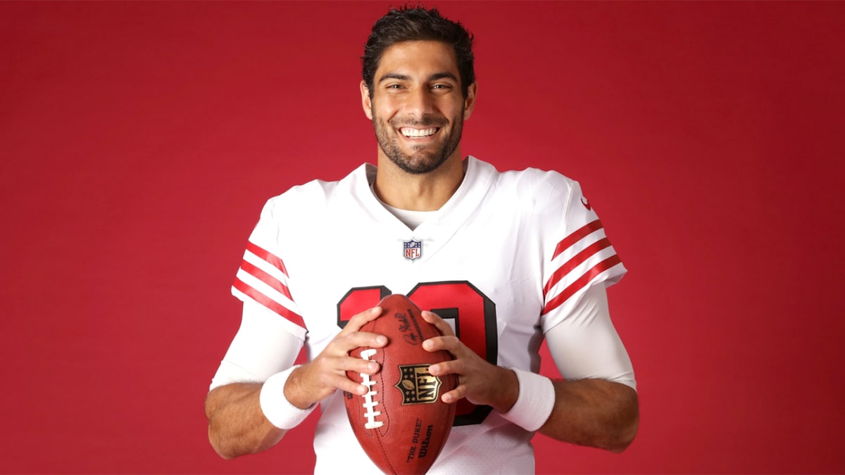 49ers Unveil '94 Red Throwback Uniforms During State of the Franchise