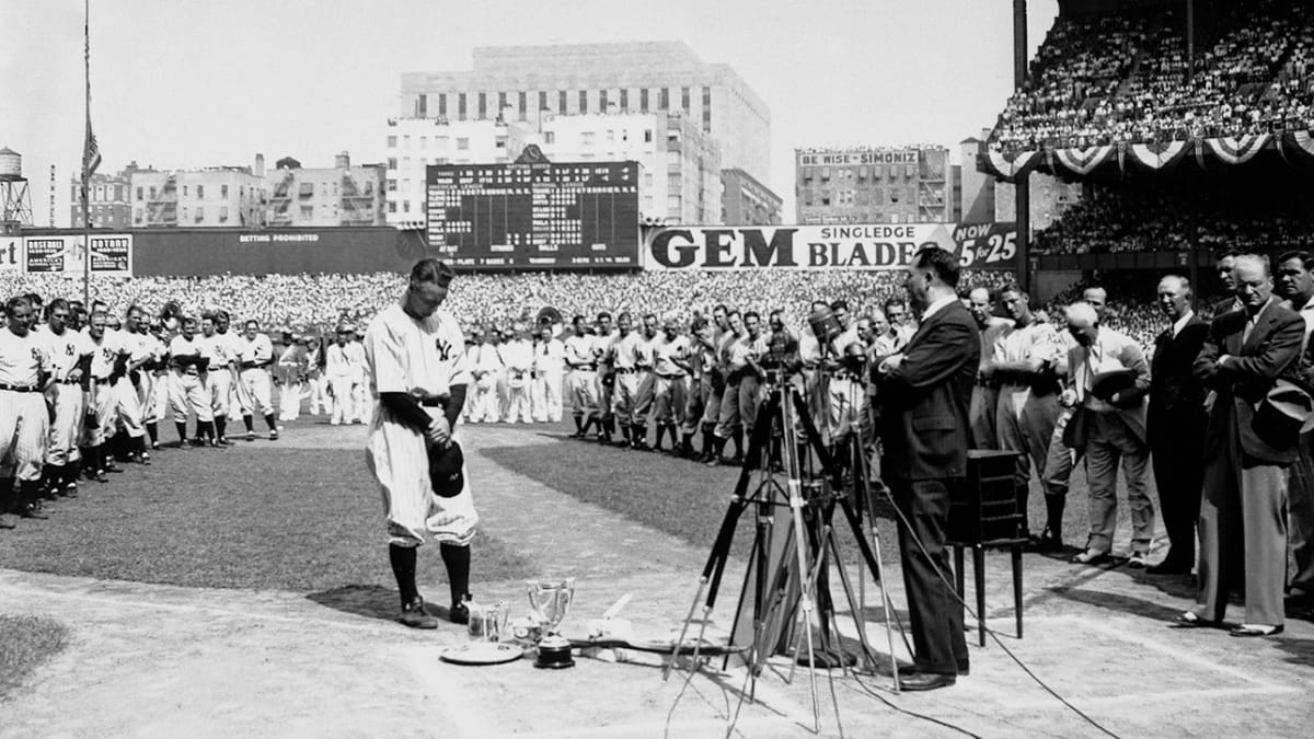 The Pride of the Yankees - Gary Cooper as Lou Gehrig, A Genuine American  Hero