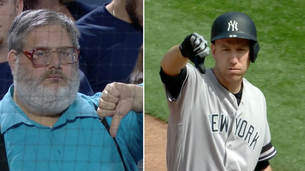 Todd Frazier gives thumbs up to 'Thumbs Down Guy' as the two finally meet –  New York Daily News