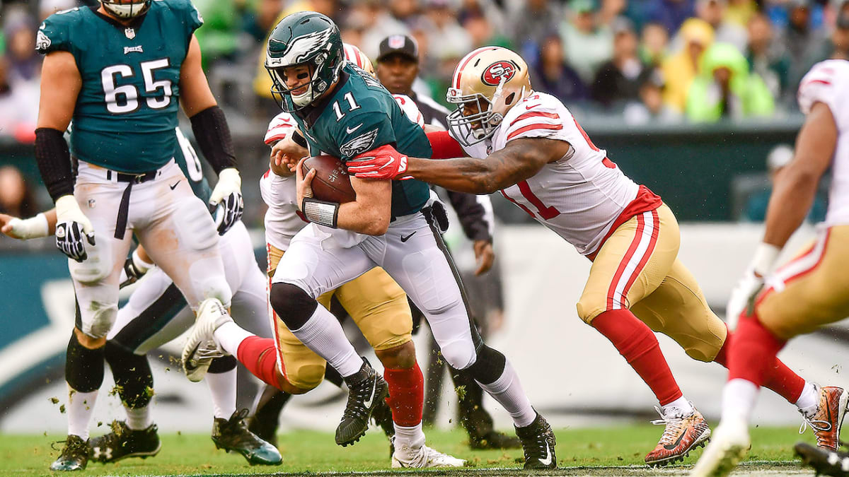 Eagles vs. 49ers score: Carson Wentz, Philly defense step up to upset San  Francisco and take NFC East lead 