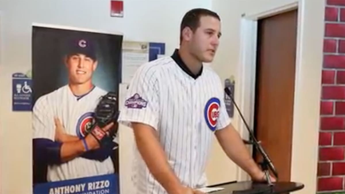 Cubs' Anthony Rizzo: Cancer survivor and heart of the team - Sports  Illustrated