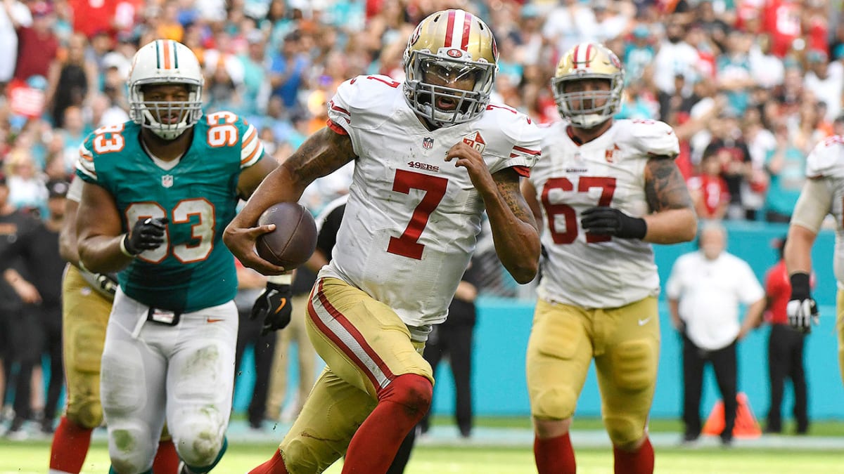 Colin Kaepernick stopped at 2 as Dolphins beat 49ers 31-24