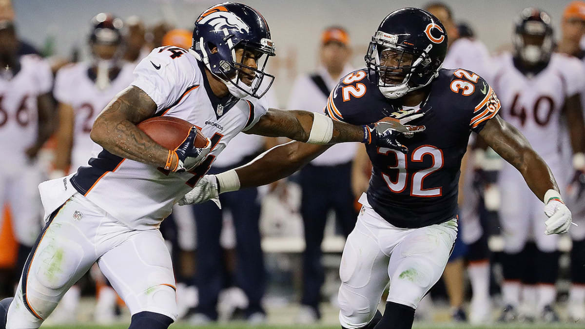 Denver Broncos wide receivers Cody Latimer, left, and Andre