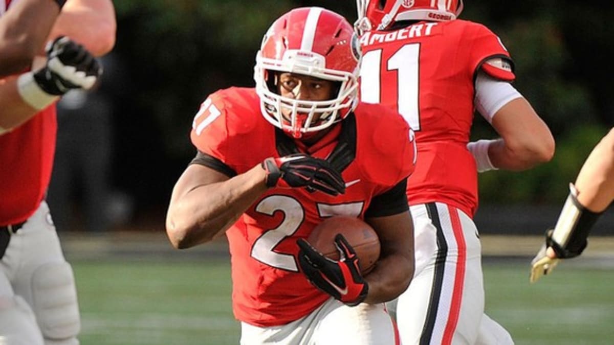 Nick Chubb 21 Cedartown High School Bulldogs Black Football Jersey