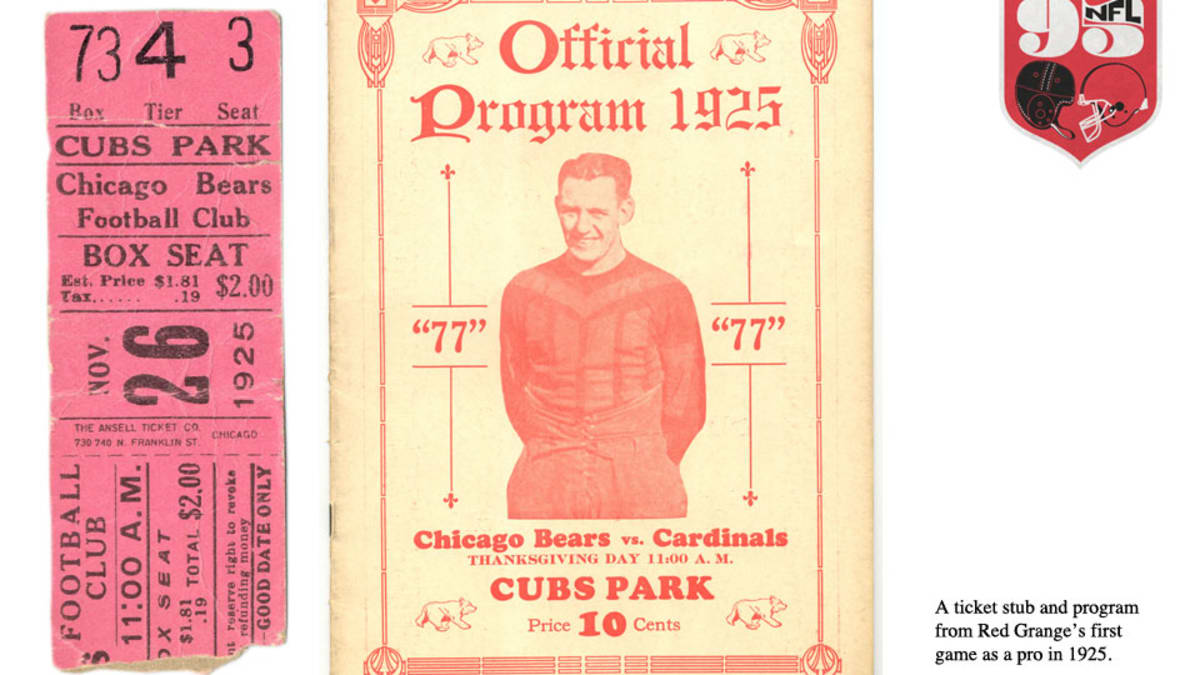 1925 Red Grange's Chicago Bears vs. New York Giants Program., Lot  #41164