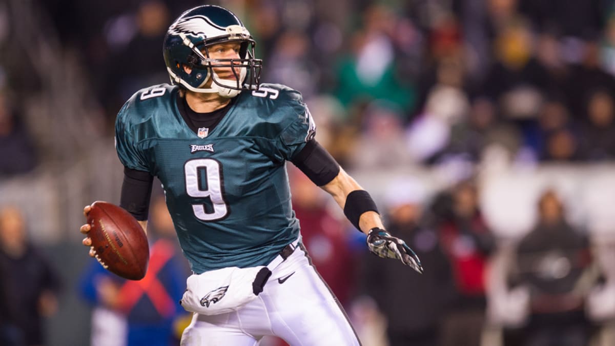 Philadelphia Eagles Nick Foles walks off the field following the Eagles  24-22 victory over the Dallas Cowboys at AT&T Stadium in Arlington, Texas  on December 29, 2013. With the win the Eagles