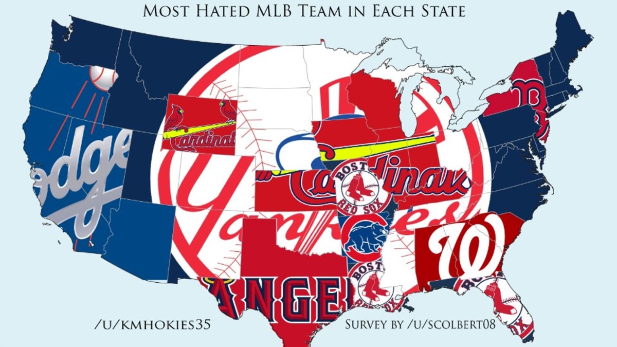 Most Hated NHL Teams By State