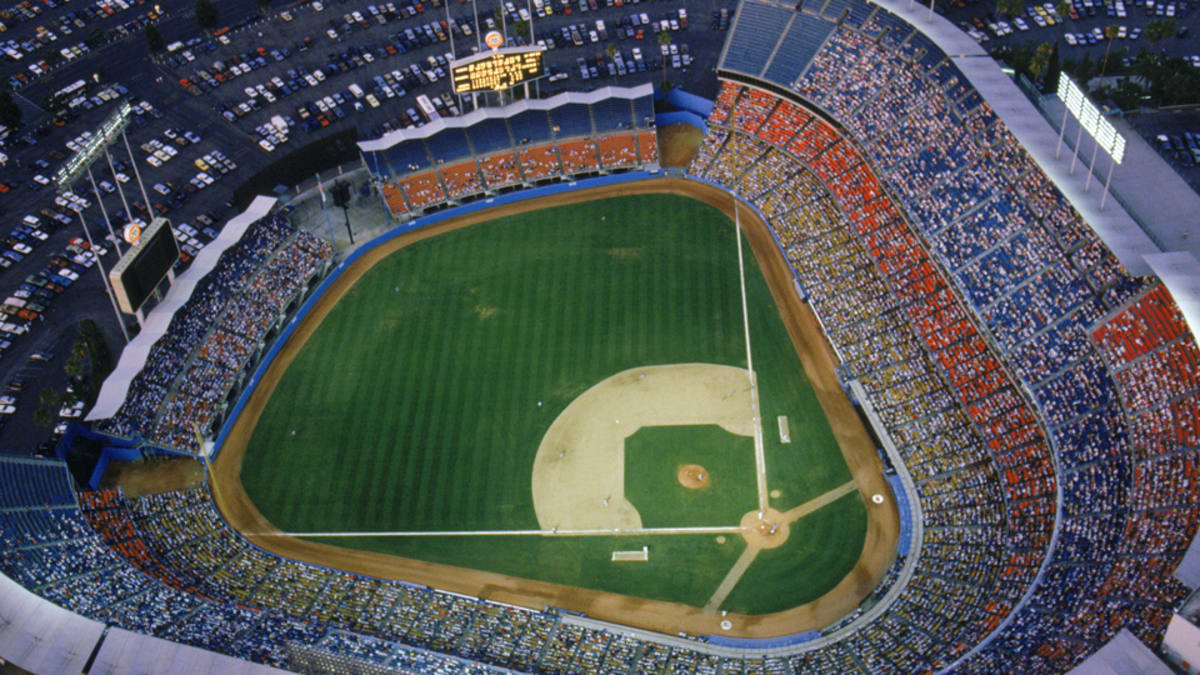 The colors of the seats at Dodger Stadium were chosen to represent