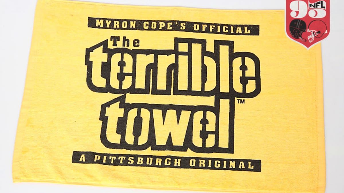 Myron Cope's Official Pittsburgh Steelers Terrible Towel BLACK AND