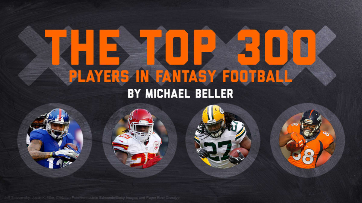 Fantasy football top 300 rankings, sortable by position - Sports