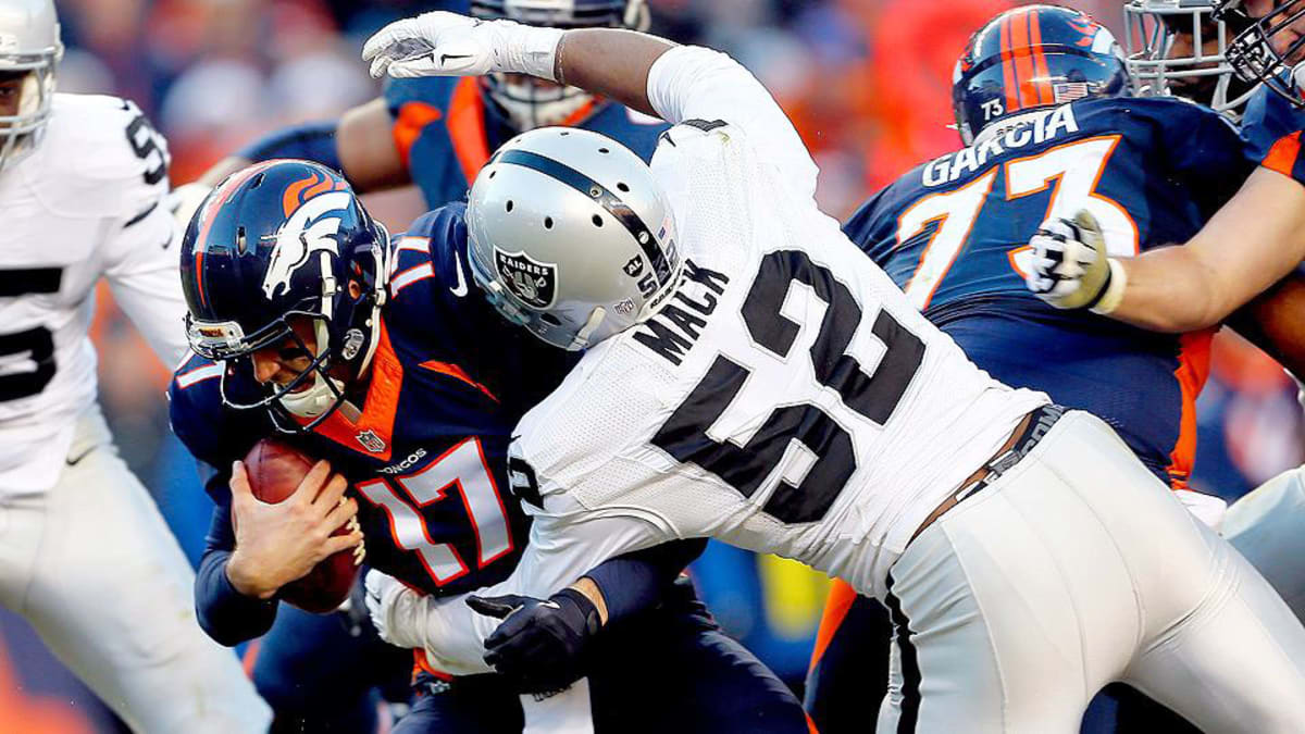 Khalil Mack has 9 SACKS vs the Raiders in Sofi Stadium