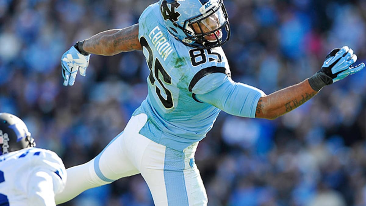 AFC tight end Eric Ebron celebrates after scoring a touchdown