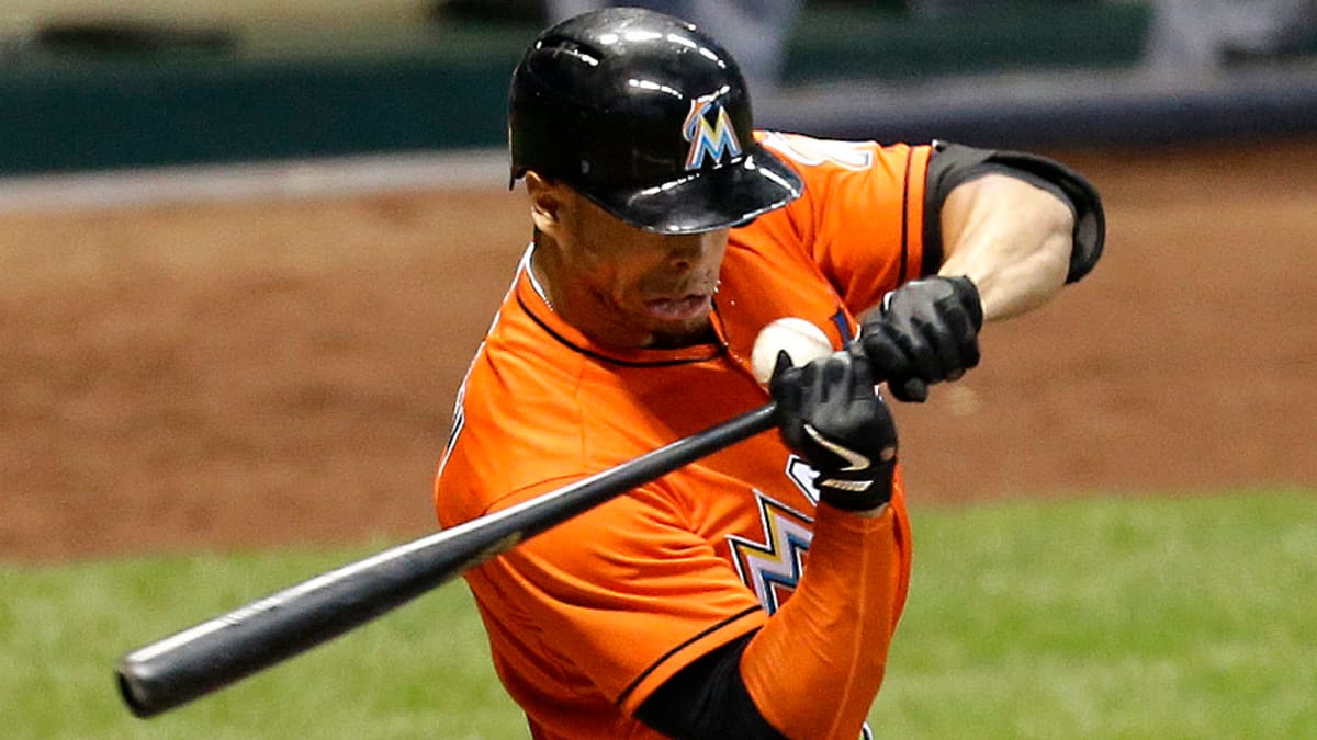 Video: Giancarlo Stanton hit by pitch in the face and aftermath