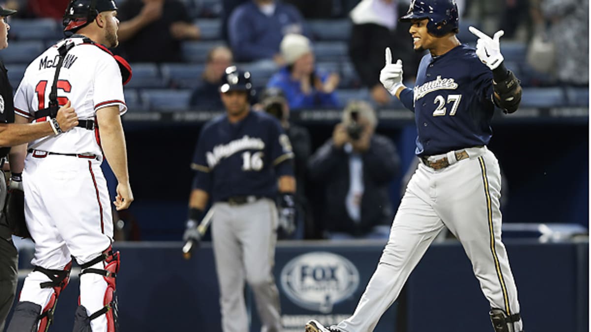 Why was Carlos Gomez allowed to score when he never touched home plate? 