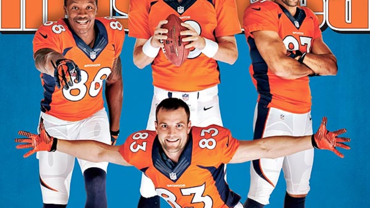 Peyton Manning, Broncos WRs and Aaron Rodgers on Aug. 12 covers of