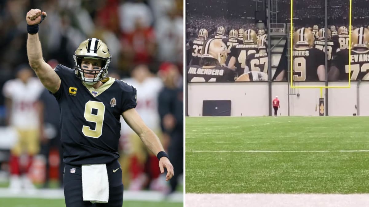 LOOK: Drew Brees walks two miles home after Saints practice 