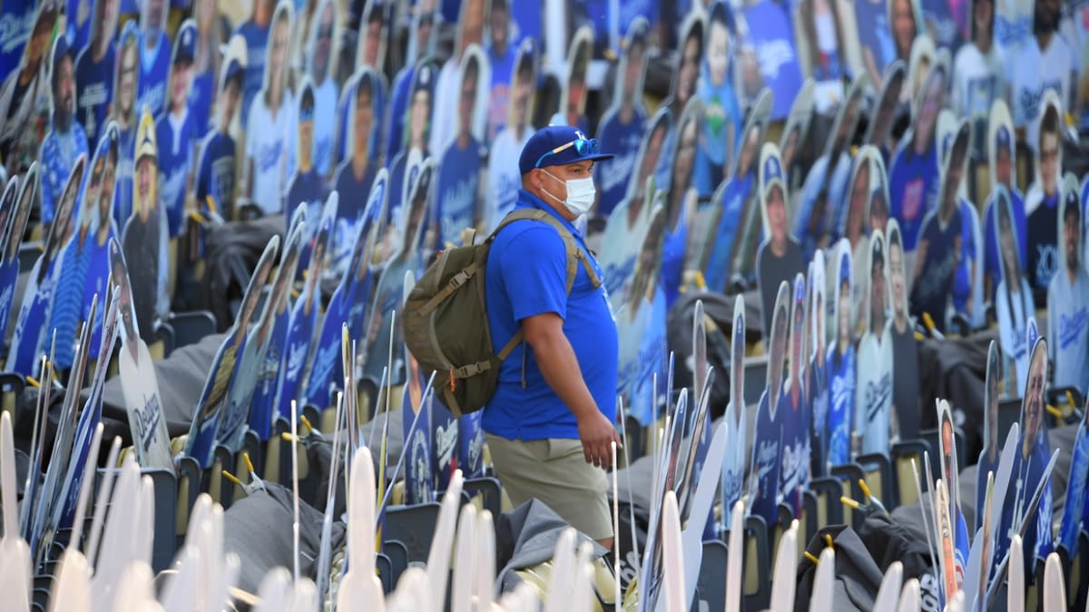 Dodgers' Will Smith crushes cardboard cutout with home run, promises fan  ball