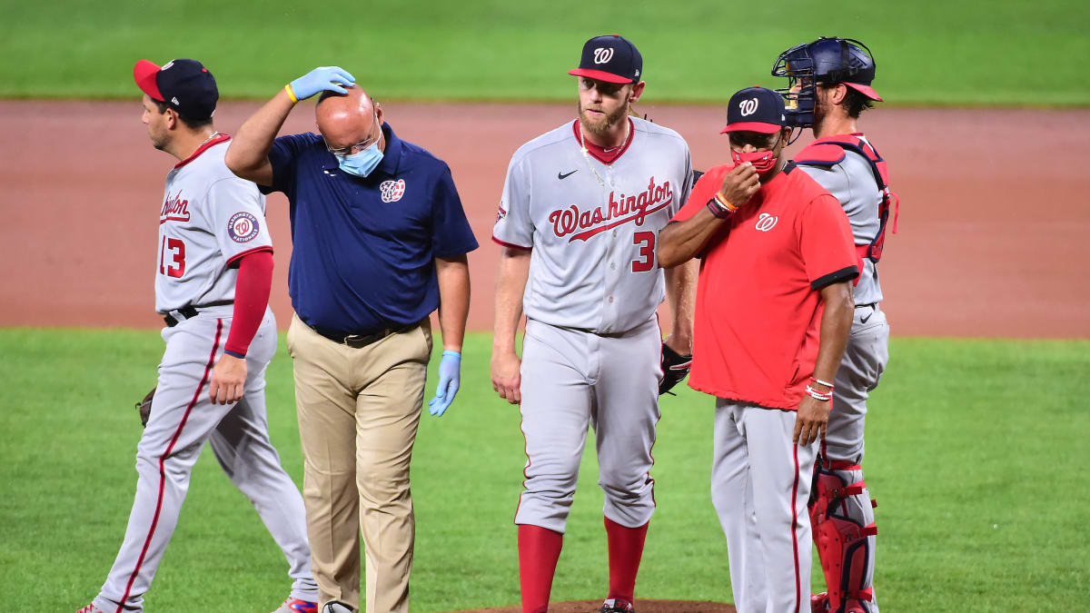 Nationals' Stephen Strasburg leaves game vs. Orioles after only 16