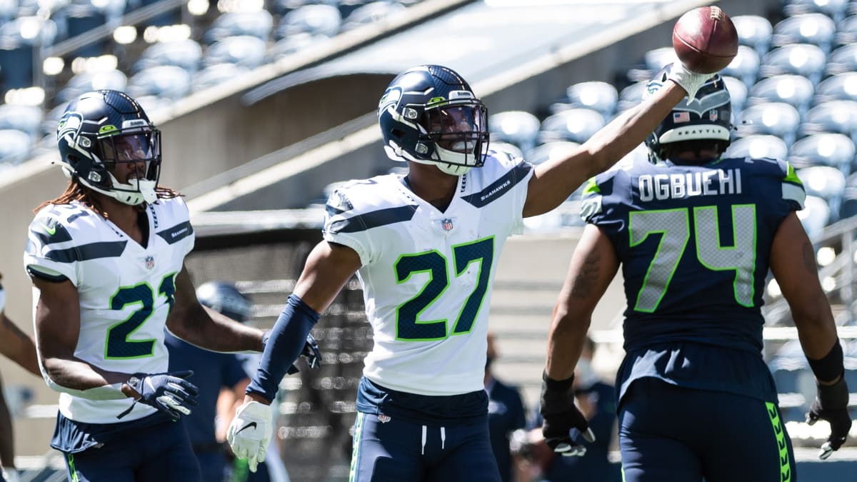 Seattle Seahawks safety Marquise Blair (27) during an NFL football