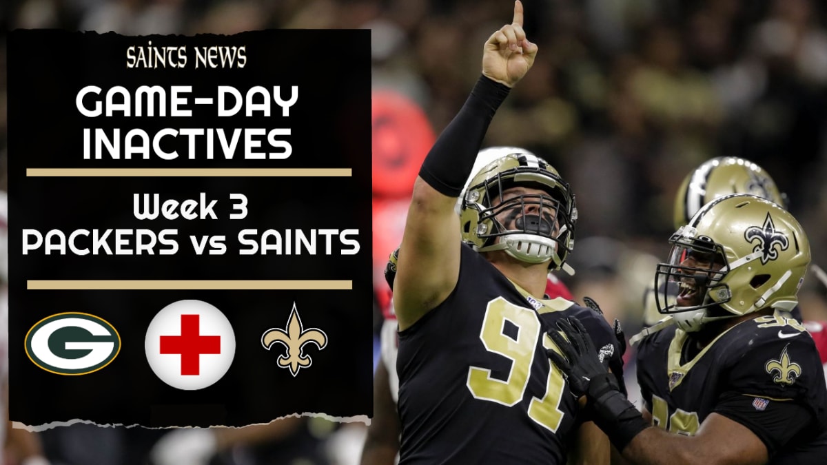 Packers Game Today: Packers vs. Saints injury report, schedule