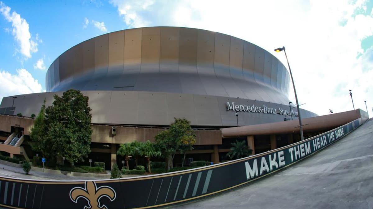 31 January 2013 - New Orleans, Louisiana - NFL branded merchandise fills  Lids Locker Room store. The store is just a stone's throw from the Mercedes  Benz Superdome, home of the New