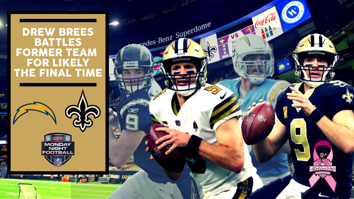 Drew Brees and the New Orleans Saints face Los Angeles Chargers in Monday  Night Football - ESPN 98.1 FM - 850 AM WRUF